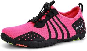 img 3 attached to 🏊 HIITAVE Women's Aqua Beach Water Shoes: Quick-Dry Barefoot Swim Socks for Surfing, Pool, River Walking, Diving, and Water Sports