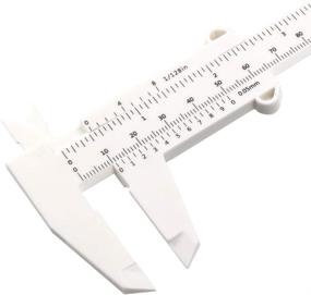 img 1 attached to Uxcell Vernier Caliper Plastic Measuring Test, Measure & Inspect in Dimensional Measurement
