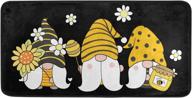 🐝 пчелиные гномы поглощающий коврик для бега кухонный коврик - 39 x 20 дюймов | антискользящий комфортный коврик для пола на кухне, в спальне, в прихожей | декор для внутренних и наружных помещений логотип