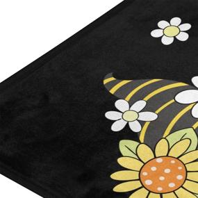 img 3 attached to 🐝 Пчелиные гномы поглощающий коврик для бега кухонный коврик - 39 x 20 дюймов | Антискользящий комфортный коврик для пола на кухне, в спальне, в прихожей | Декор для внутренних и наружных помещений