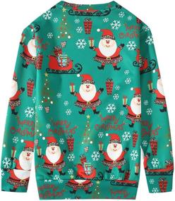 img 3 attached to SSLR Crewneck Pullover Christmas Sweatshirt - Trendy Boys' Fashion Hoodies & Sweatshirts
