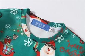 img 2 attached to SSLR Crewneck Pullover Christmas Sweatshirt - Trendy Boys' Fashion Hoodies & Sweatshirts