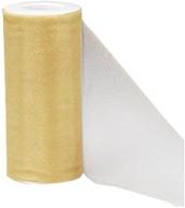 🌟 gold sparkle tulle, 6-inch by 25-yard, darice 2913-24 logo