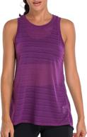 attraco loose fit mesh yoga tops for women: backless muscle tank for effective workouts логотип