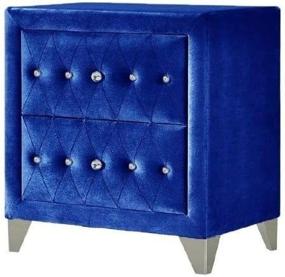 img 1 attached to Acme Furniture Dante Nightstand Velvet Furniture