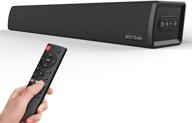 🔊 bestisan 80w sound bar for tv - wired & wireless bluetooth 5.0 speaker - 2.0 channel - 3 eq modes - wall mountable logo