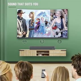 img 1 attached to 🔊 Лучшая 80W Sound Bar для телевизора Bestisan - Проводной и беспроводной динамик Bluetooth 5.0 - 2.0 канала - 3 режима эквалайзера - Можно крепить на стену