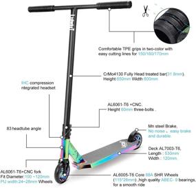 img 2 attached to 🛴 LMT01-V2 Professional Scooter | Trick Scooter for Adults & Kids 8 Years Old and Up | Intermediate & Pro Stunt Scooter with Durability