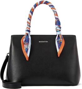 img 4 attached to BOSTANTEN Leather Designer Shoulder Crossbody Women's Handbags & Wallets for Satchels