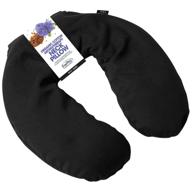organic cotton aromatherapy pillow black logo