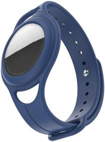 img 4 attached to Qbool Silicone Watch Band For Apple Airtags Case GPS, Finders & Accessories
