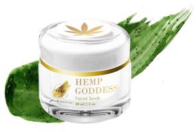 img 1 attached to 🌿 Fast Beauty Co. Hemp Goddess Facial Scrub - 30ml Jar, 1 fl oz - Natural & Fast-acting Skincare Solution