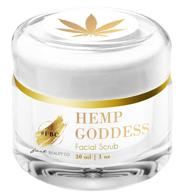 🌿 fast beauty co. hemp goddess facial scrub - 30ml jar, 1 fl oz - natural & fast-acting skincare solution logo