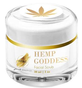 img 4 attached to 🌿 Fast Beauty Co. Hemp Goddess Facial Scrub - 30ml Jar, 1 fl oz - Natural & Fast-acting Skincare Solution