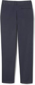 img 3 attached to 👖 Comfortable and Stylish French Toast Boys' Adjustable Waist Flannel Straight Leg Dress Pant