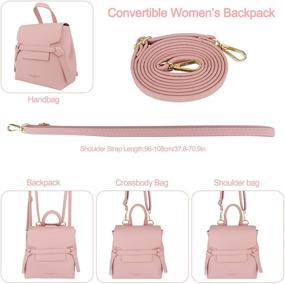 img 1 attached to Aeeque Small Backpack Purse for 🎒 Women, Girls - Crossbody Bag with Mini Size