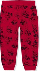 img 1 attached to 👖 Boys' Disney Mickey Elastic Waist Drawstring Sweatpants: Clothing and Pants