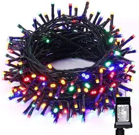 img 4 attached to 🎄 Multicolor Toodour LED Christmas Lights - 82ft 200 LED String Lights with 8 Modes, Timer & Low Voltage: Ideal for Christmas, Home, Garden, Party, Holiday & Tree Decorations