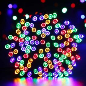 img 3 attached to 🎄 Multicolor Toodour LED Christmas Lights - 82ft 200 LED String Lights with 8 Modes, Timer & Low Voltage: Ideal for Christmas, Home, Garden, Party, Holiday & Tree Decorations