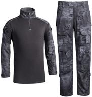 🩳 hjlyqxq men's military tactical shirt and pants multicam army camo hunting airsoft paintball bdu combat uniform - quick dry logo