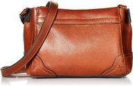 frye charlie small crossbody cognac logo