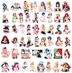 img 2 attached to 🐰 Bundle of 100 No-Duplicate Cute Sexy Bunny Girl Stickers - Anime-inspired Decals for Adults: Laptop, Water Bottle, Skateboard, and more!