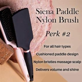 img 1 attached to L’ange Hair Siena Paddle Nylon 🌸 Brush in Blush Shade - Enhanced for SEO