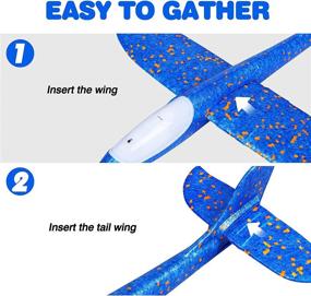 img 3 attached to ✈️ IJO Airplane Toys - 17.5" Plane for Outdoor Play, Ideal Kids Gift