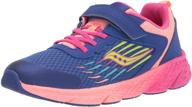 saucony alternative closure running fuchsia girls' shoes and athletic logo