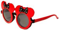 webdeals black round mouse sunglasses - boys' accessories logo