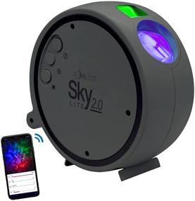 img 3 attached to Enhanced BlissLights Sky Lite 2.0: RGB LED Laser Star Projector with Smart App Control - Stunning Galaxy Lighting and Nebula Lamp (Green Stars)