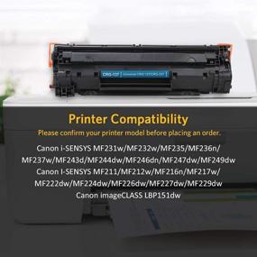 img 3 attached to 🖨️ V4ink Compatible Toner Cartridge for Canon 137 - Replacement for imageCLASS MF and LBP Series Printers (2Packs)