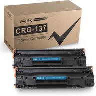 🖨️ v4ink compatible toner cartridge for canon 137 - replacement for imageclass mf and lbp series printers (2packs) logo