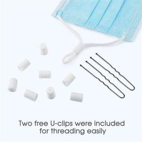 img 3 attached to 30pcs White Silicone Cord Locks, Adjustable Buckles for Drawstrings & Toggles