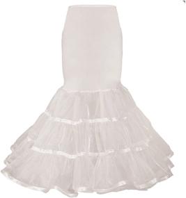 img 2 attached to 🧜 Shimaly Women's Mermaid Petticoat Fishtail Underskirt: Enhance your Mermaid Wedding Dress Appearance!