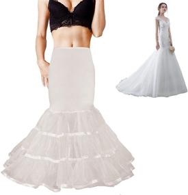 img 3 attached to 🧜 Shimaly Women's Mermaid Petticoat Fishtail Underskirt: Enhance your Mermaid Wedding Dress Appearance!