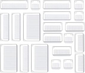 img 4 attached to 🗄️ Organize with Ease: Kootek 21 Pcs Drawer Organizer Trays for Bathroom, Kitchen, and Office