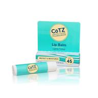 🌞 cotz lip spf 45 lip balm: long-lasting protection for dry lips, 0.14 ounce (1 pack) logo