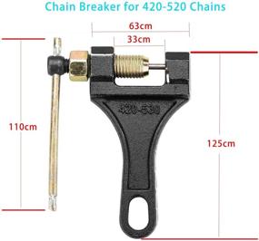 img 1 attached to 🔧 Высокопроизводительный перекусыватель цепей для диртбайков, квадроциклов, квадроциклов, го-карт, скутеров, мотоциклов и велосипедов - цепи №420-530