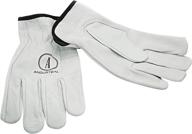 andustrial unlined grain drivers gloves logo