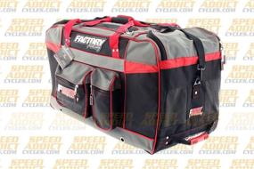 img 1 attached to 🔴 Фирменная сумка Factory FMX Motorcross Gear Bag XLarge - красная, идеальное хранилище для энтузиастов экстремальных видов спорта.