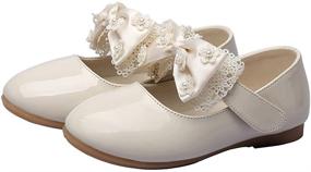 img 1 attached to 👠 MAXU Little Girls Adorable Dress Shoes: Stylish Flats for Girls