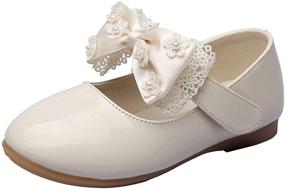 img 4 attached to 👠 MAXU Little Girls Adorable Dress Shoes: Stylish Flats for Girls
