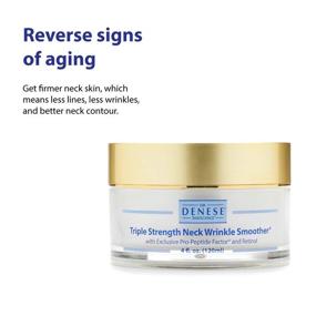 img 3 attached to Dr. Denese SkinScience Triple Strength Neck Wrinkle Smoother - Tighten and Firm Your Neck with Enhanced Peptide Technology, Retinol, Marine Collagen, Jojoba & More - Paraben-Free, Cruelty-Free - 4oz