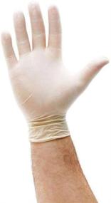 img 1 attached to 🧤 200 Medium Size Powder Free Disposable Latex Gloves - Premium Quality for Food Service Grade, Smooth Touch - Non-Sterile [2x100 Pack]