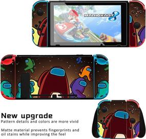 img 3 attached to Cute Kawaii Cartoon Character Design Skin for Nintendo Switch - Fun Funny Fashion Cool Game Skins for Girls, Boys, and Kids with Tempered Glass Film (Sofa Edition)
