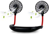 🌀 zilink portable neck fan: rechargeable usb personal fan with 3 speeds, strong wind, 360°adjustable, hands free fan for home office outdoor travel логотип