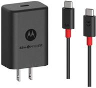 🔌 motorola turbopower 45w usb-c charger: high-powered charging for motorola one hyper, usb-c laptops, and more logo