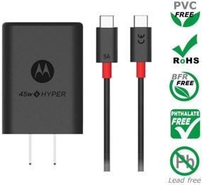 img 2 attached to 🔌 Motorola TurboPower 45W USB-C Charger: High-Powered Charging for Motorola One Hyper, USB-C Laptops, and More