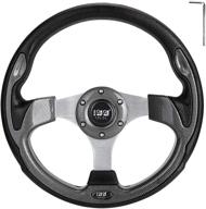 🏌️ world 9.99 mall golf cart steering wheel: perfect fit for ezgo, club car, and yamaha (grey-3) - a must-have upgrade! logo